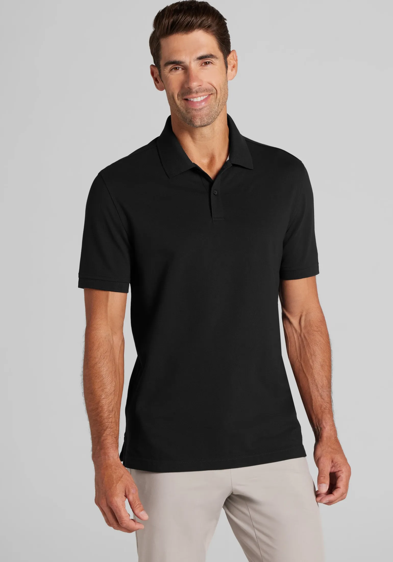 Jos. A. Bank Comfort Stretch Tailored Fit Pique Polo - Big & Tall