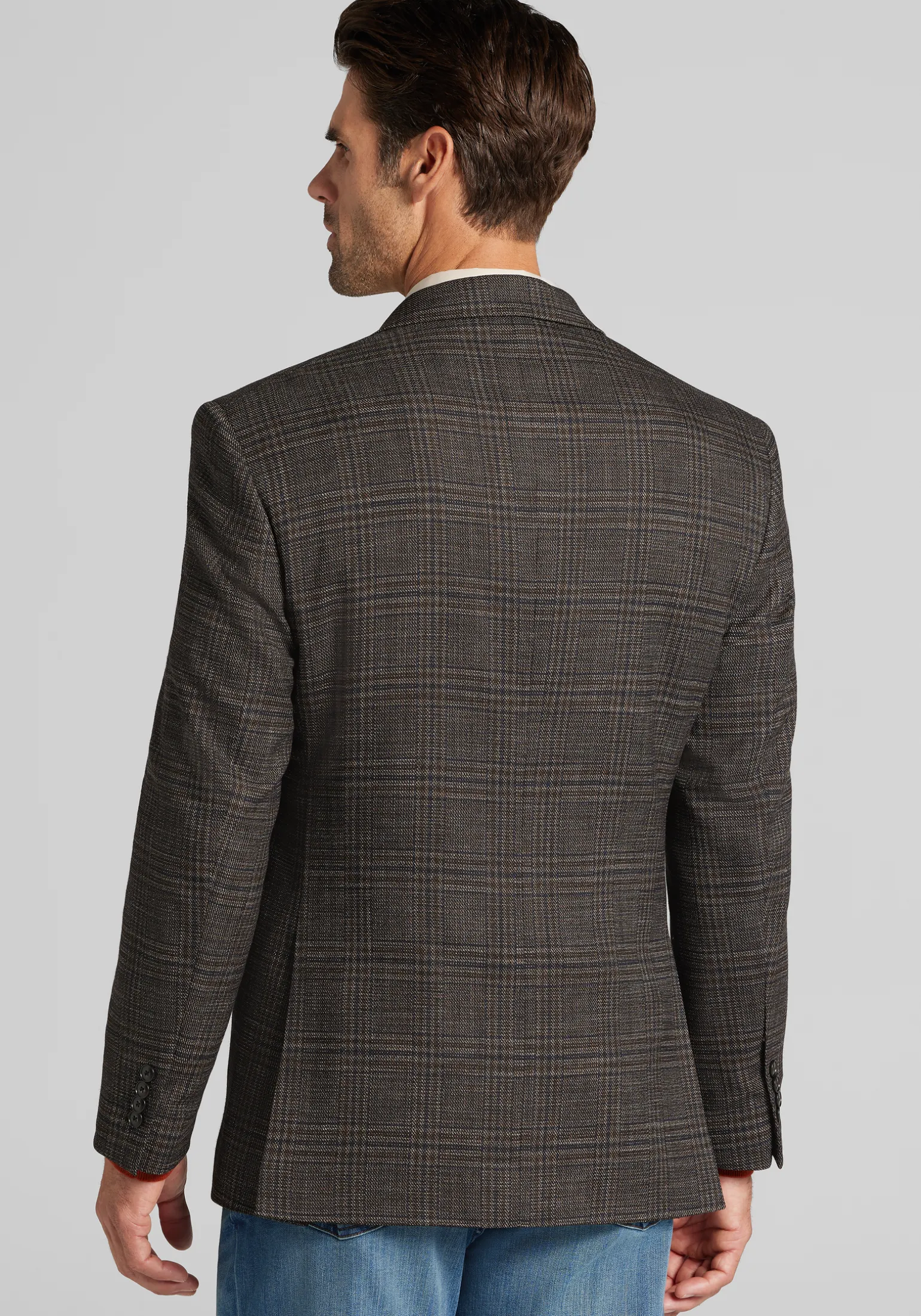 Jos. A. Bank Comfort Stretch Traditional Fit Plaid Sportcoat