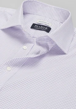 Jos. A. Bank Comfort Stretch Traditional Fit Spread Collar Grid Dress Shirt - Big & Tall