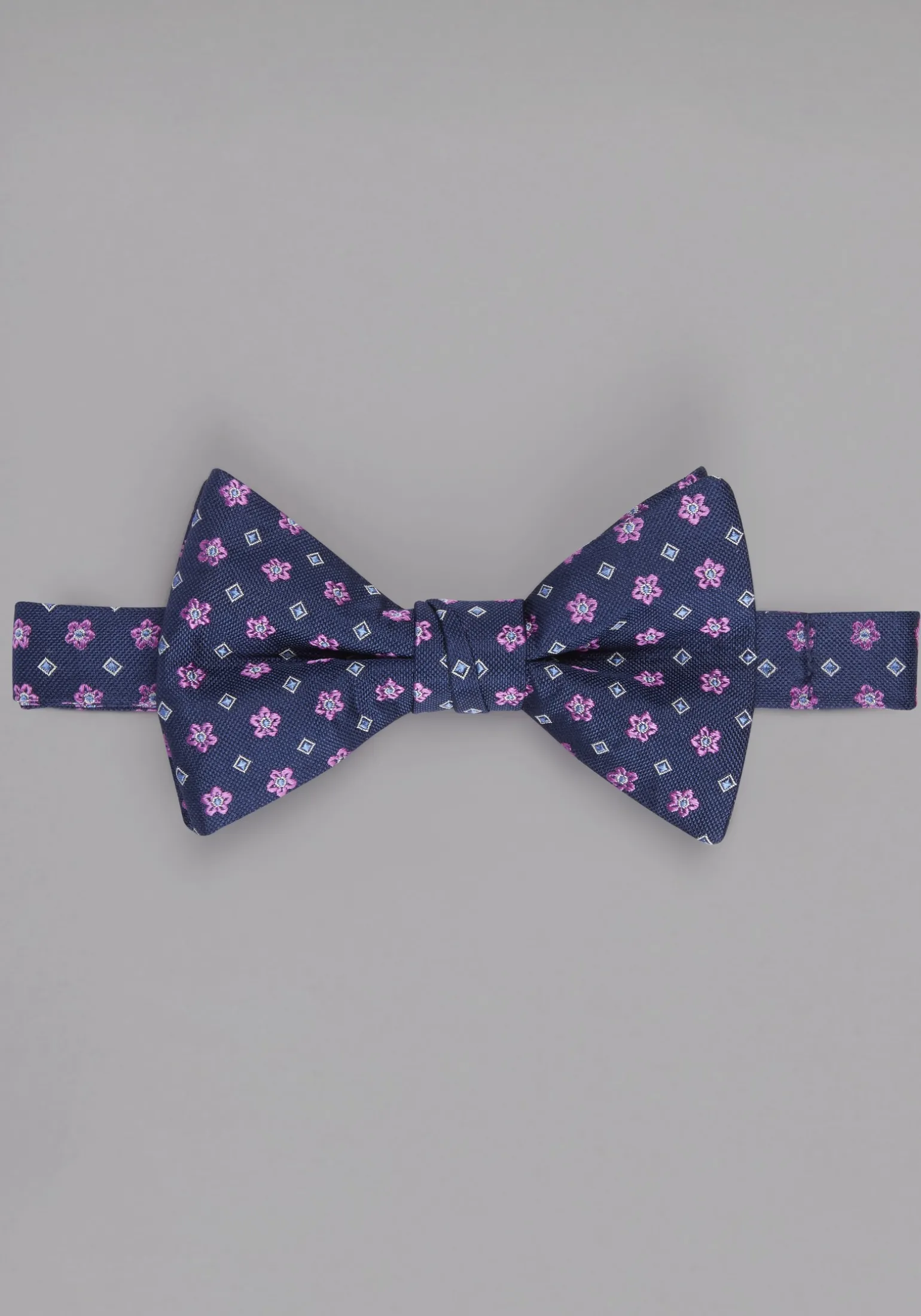 Jos. A. Bank Flowers & Squares Pre-Tied Bow Tie