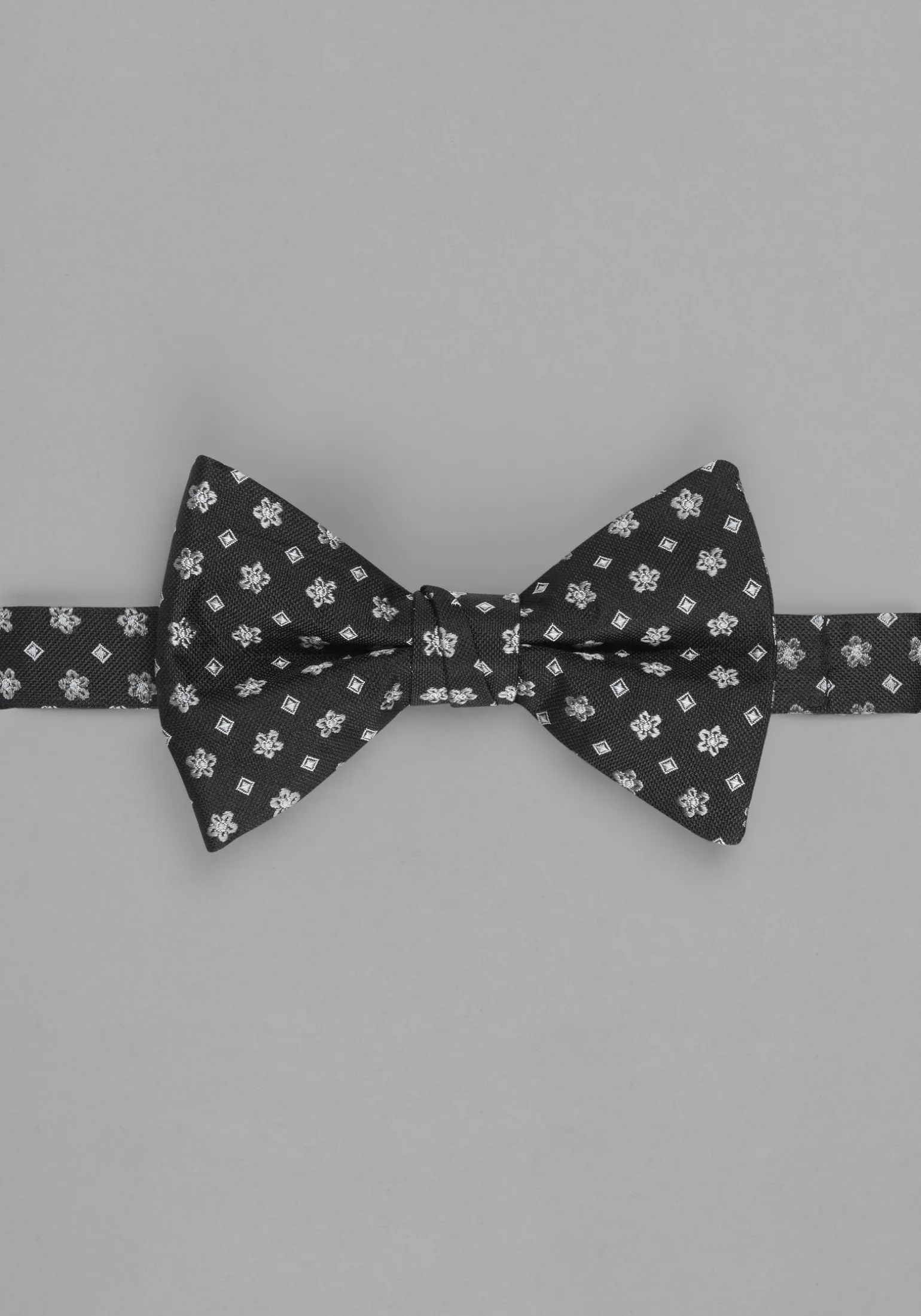 Jos. A. Bank Flowers & Squares Pre-Tied Bow Tie