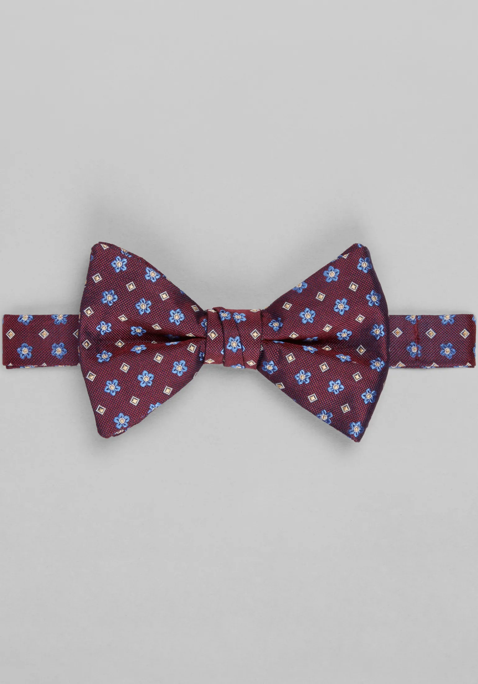 Jos. A. Bank Flowers & Squares Pre-Tied Bow Tie