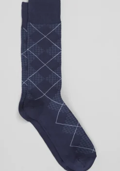 Jos. A. Bank Houndstooth and Argyle Bamboo Socks