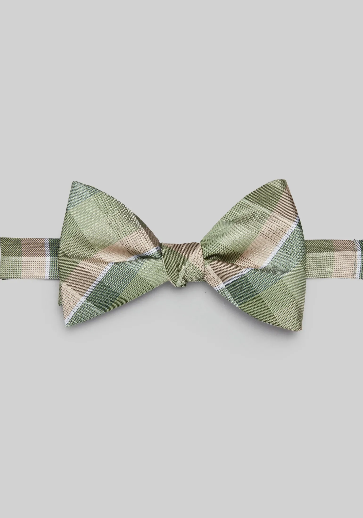 Jos. A. Bank Plaid Pre-Tied Big Bow Tie