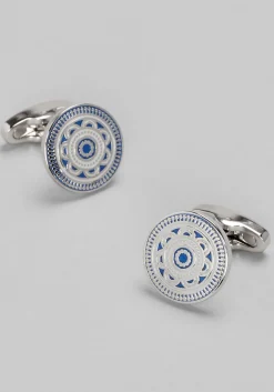 Jos. A. Bank Round Geo Flower Cufflinks