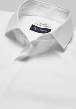 Jos. A. Bank Skinny Fit Spread Collar Covered Placket Solid Dress Shirt