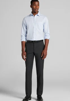 Jos. A. Bank Slim Fit Spread Collar Mini Check Dress Shirt - Big & Tall