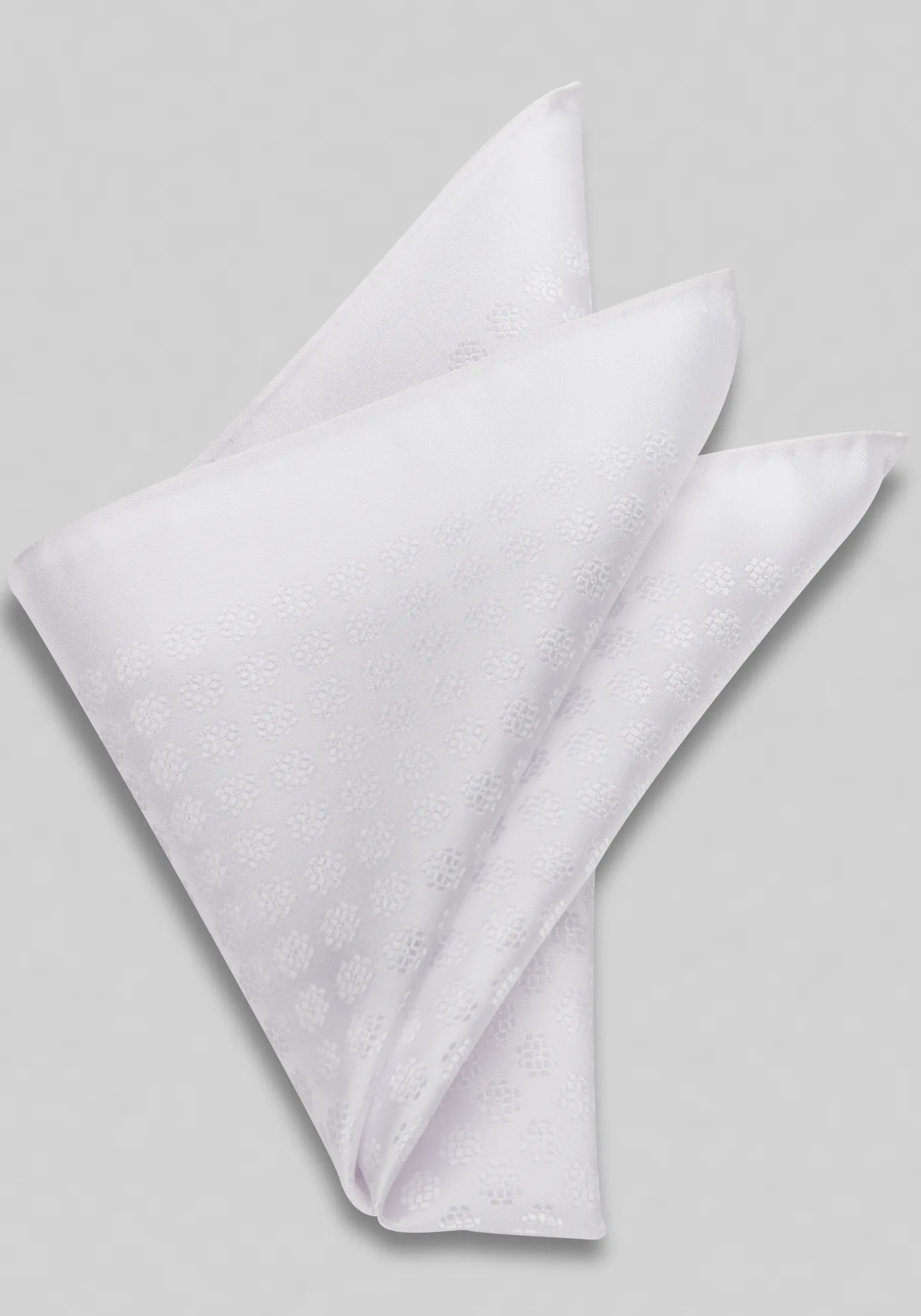 Jos. A. Bank Solid Textured Flower Pocket Square