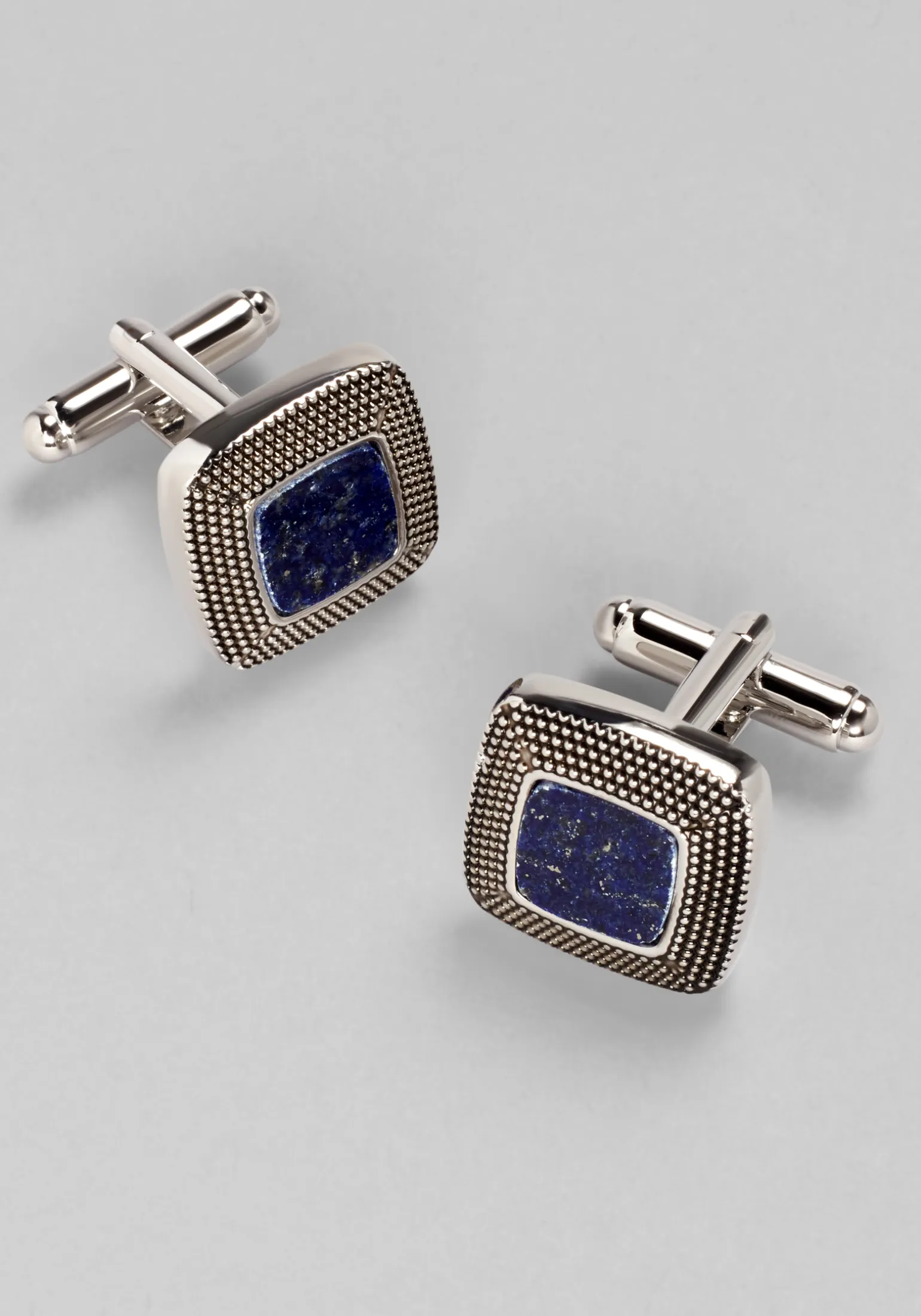 Jos. A. Bank Square Granulated Lapis Cufflinks