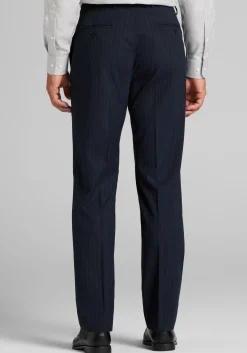 Jos. A. Bank Tailored Fit Chalk Stripe Comfort Stretch Suit Pants