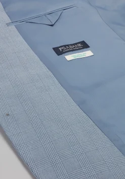 Jos. A. Bank Tailored Fit Comfort Stretch Seersucker Plaid Suit Separate Jacket