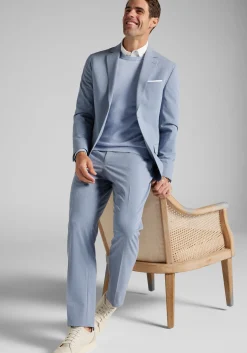 Jos. A. Bank Tailored Fit Comfort Stretch Seersucker Plaid Suit Separate Jacket