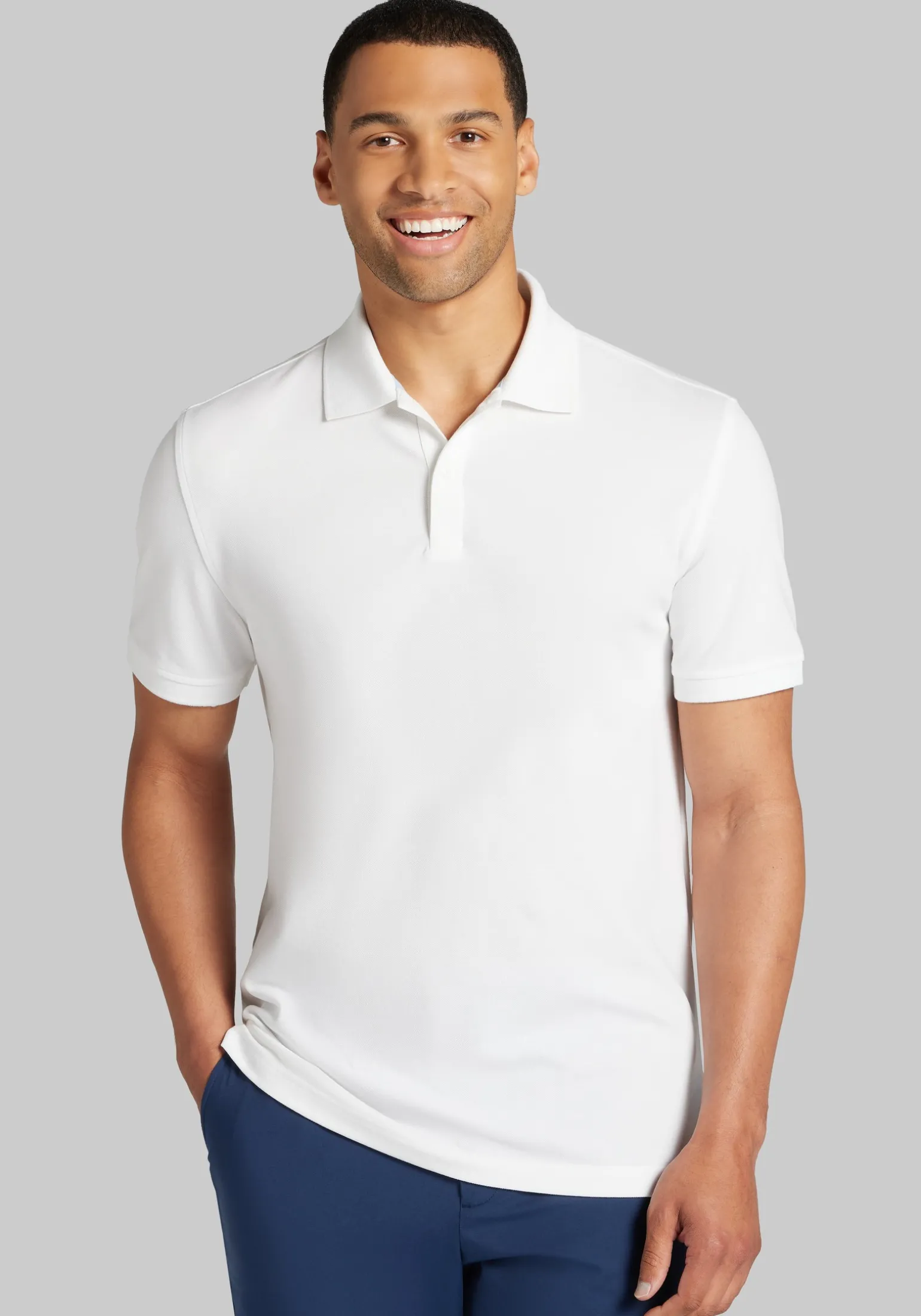 Jos. A. Bank Tailored Fit Comfort Stretch Pique Polo
