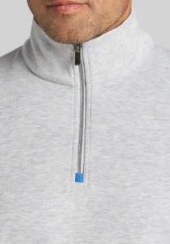 Jos. A. Bank Tailored Fit Double Face 1/4 Zip Pullover