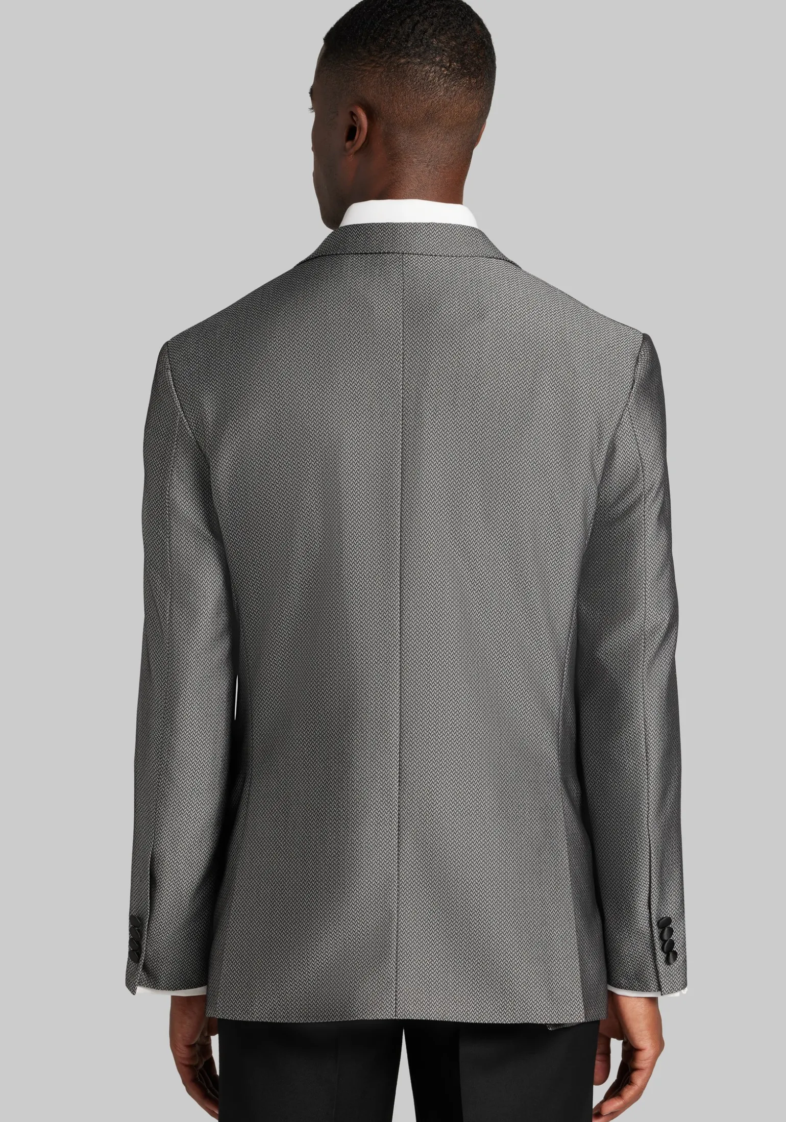 Jos. A. Bank Tailored Fit Herringbone Comfort Stretch Dinner Jacket