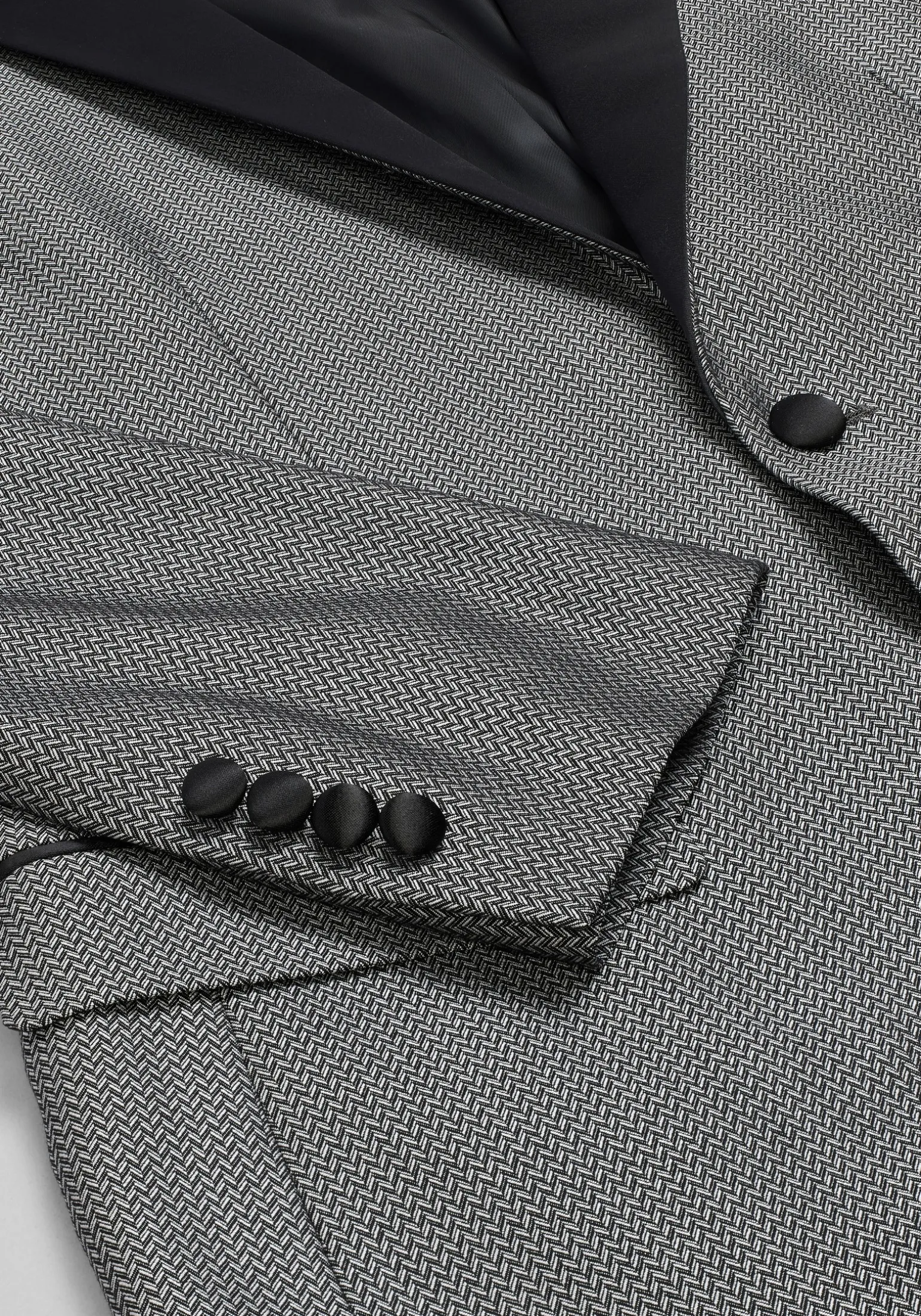 Jos. A. Bank Tailored Fit Herringbone Comfort Stretch Dinner Jacket