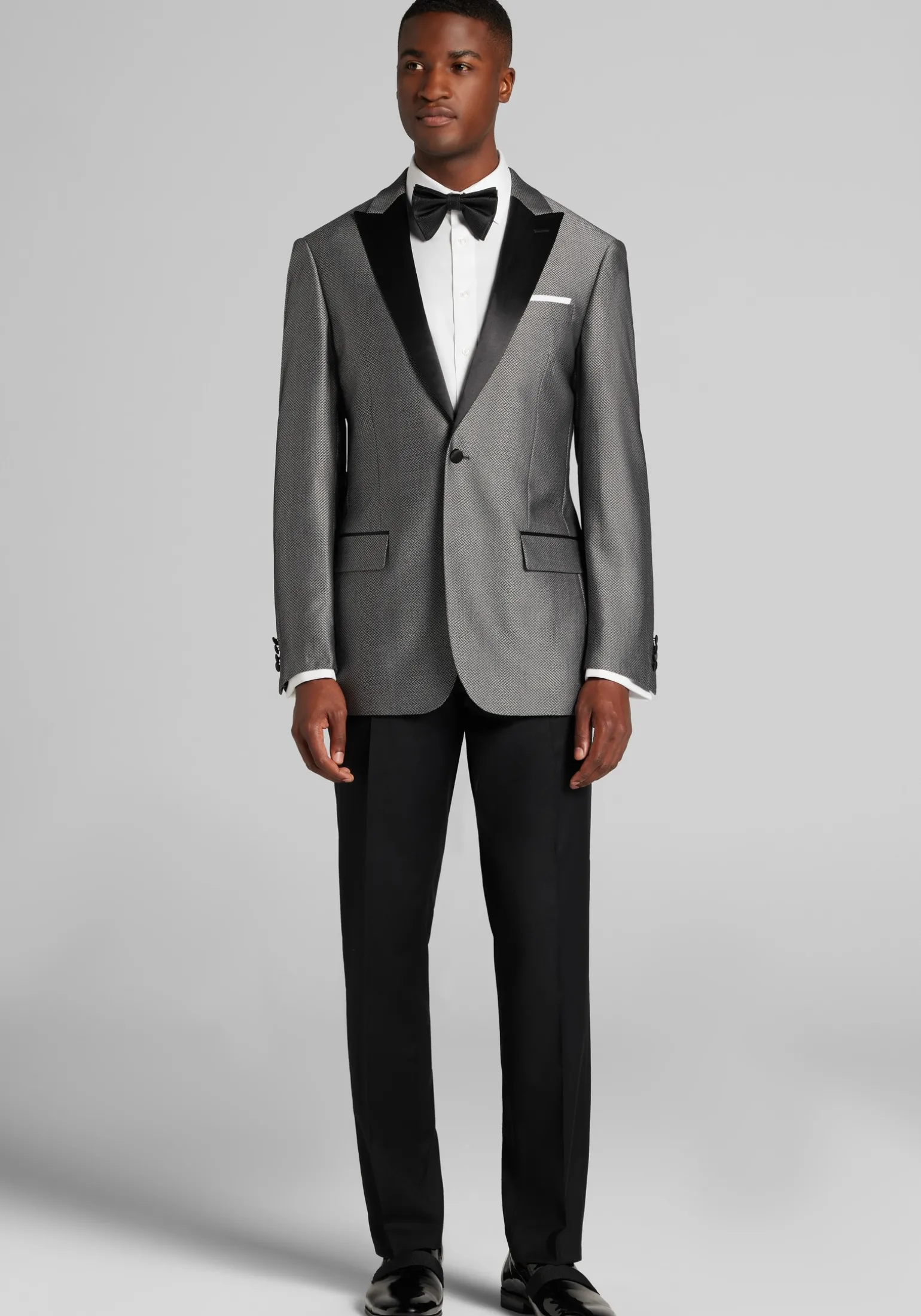Jos. A. Bank Tailored Fit Herringbone Comfort Stretch Dinner Jacket