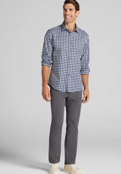 Jos. A. Bank Tailored Fit Herringbone Check Button-Up Shirt