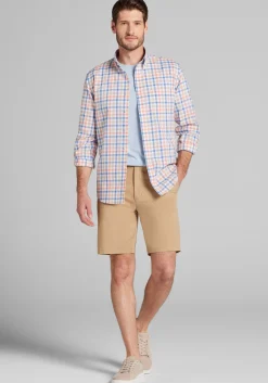 Jos. A. Bank Tailored Fit Multi Plaid Button Up Shirt