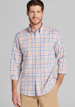 Jos. A. Bank Tailored Fit Multi Plaid Button Up Shirt