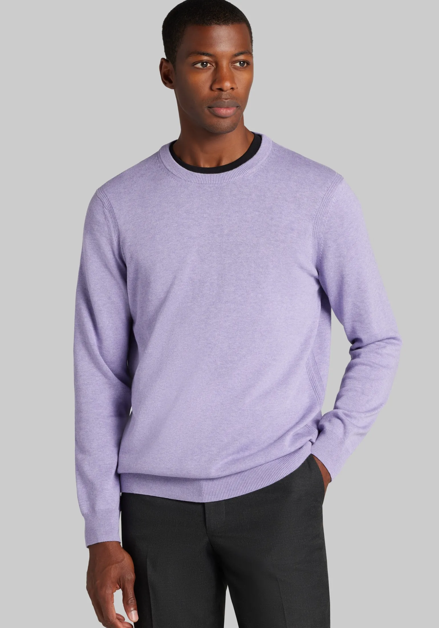 Jos. A. Bank Tailored Fit Pima Cotton Crew Neck Sweater
