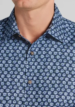 Jos. A. Bank Tailored Fit Roses Button Up Shirt - Big & Tall
