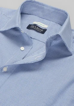 Jos. A. Bank Tailored Fit Spread Collar Tiny Grid Dress Shirt