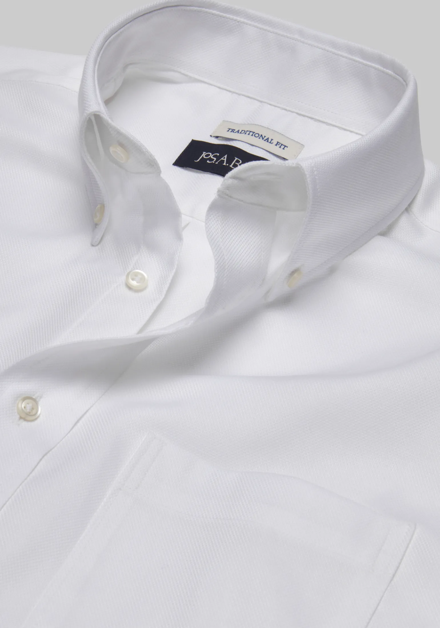 Jos. A. Bank Traditional Fit Button-Down Collar Solid Dress Shirt