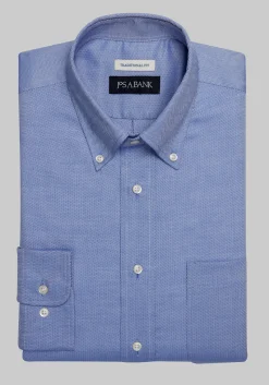 Jos. A. Bank Traditional Fit Button-Down Collar Solid Dress Shirt - Big & Tall