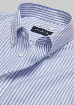 Jos. A. Bank Traditional Fit Button-Down Collar Bengal Stripe Dress Shirt