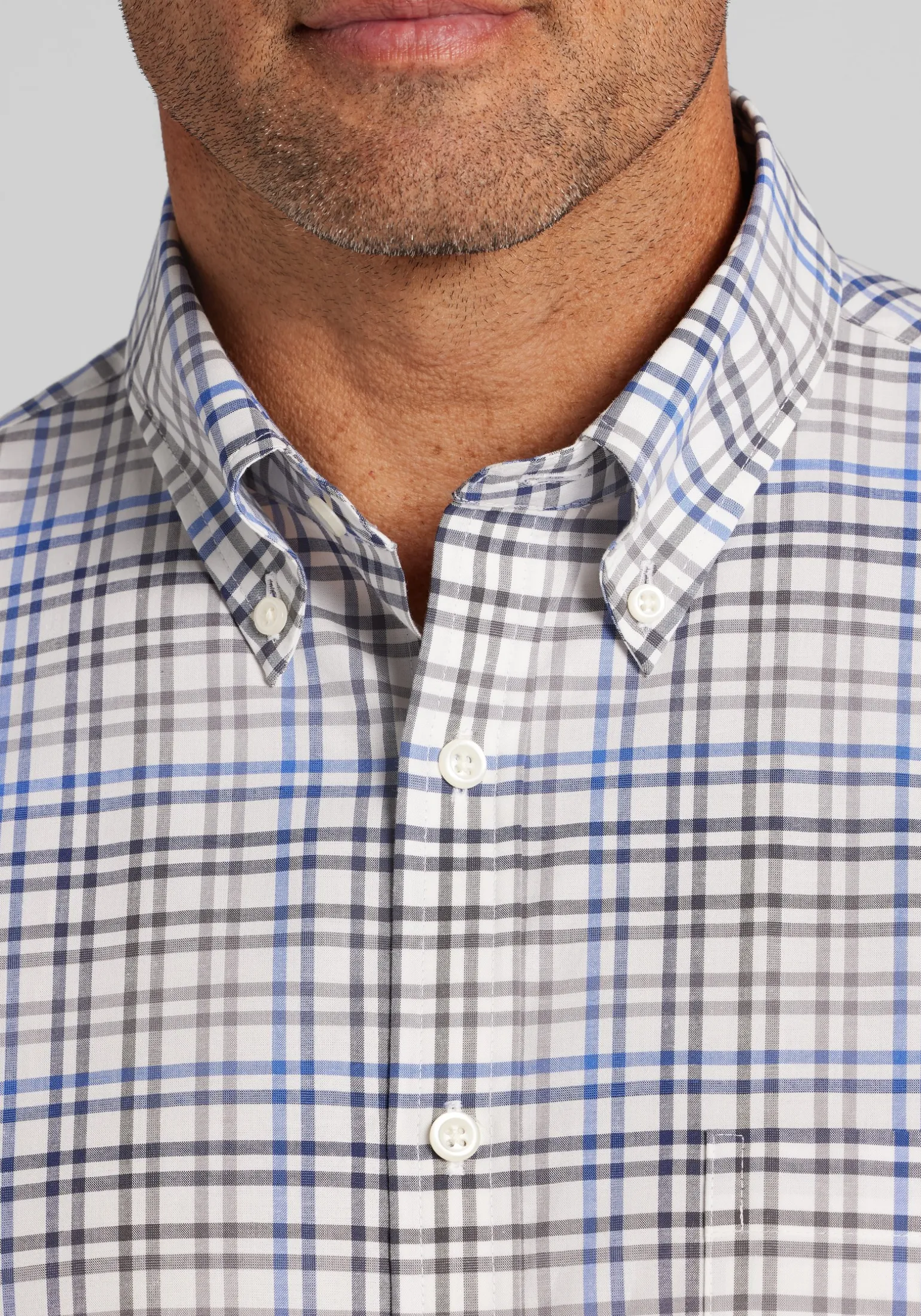 Jos. A. Bank Traditional Fit Check Button-Up Shirt