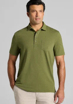 Jos. A. Bank Traditional Fit Heathered Polo - Big & Tall