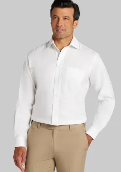 Jos. A Bank Traditional Fit Solid Comfort Stretch Dress Shirt