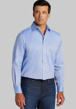 Jos. A Bank Traditional Fit Solid Comfort Stretch Dress Shirt