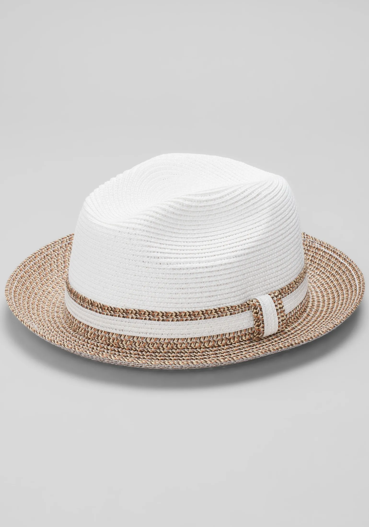 Jos. A. Bank Two-Tone Colorblock Straw Fedora