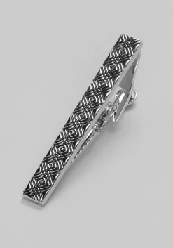 Joseph A. Bank Diamond Pattern Tie Bar