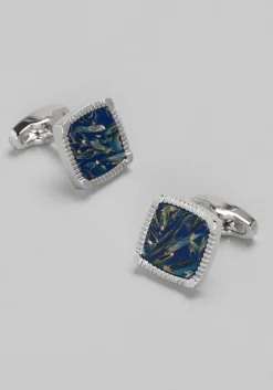 Joseph A. Bank Square Multicolor Stone Cufflinks