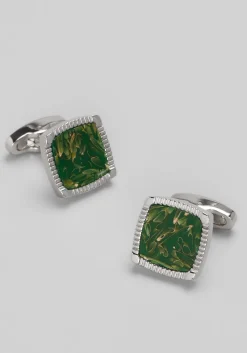 Joseph A. Bank Square Multicolor Stone Cufflinks