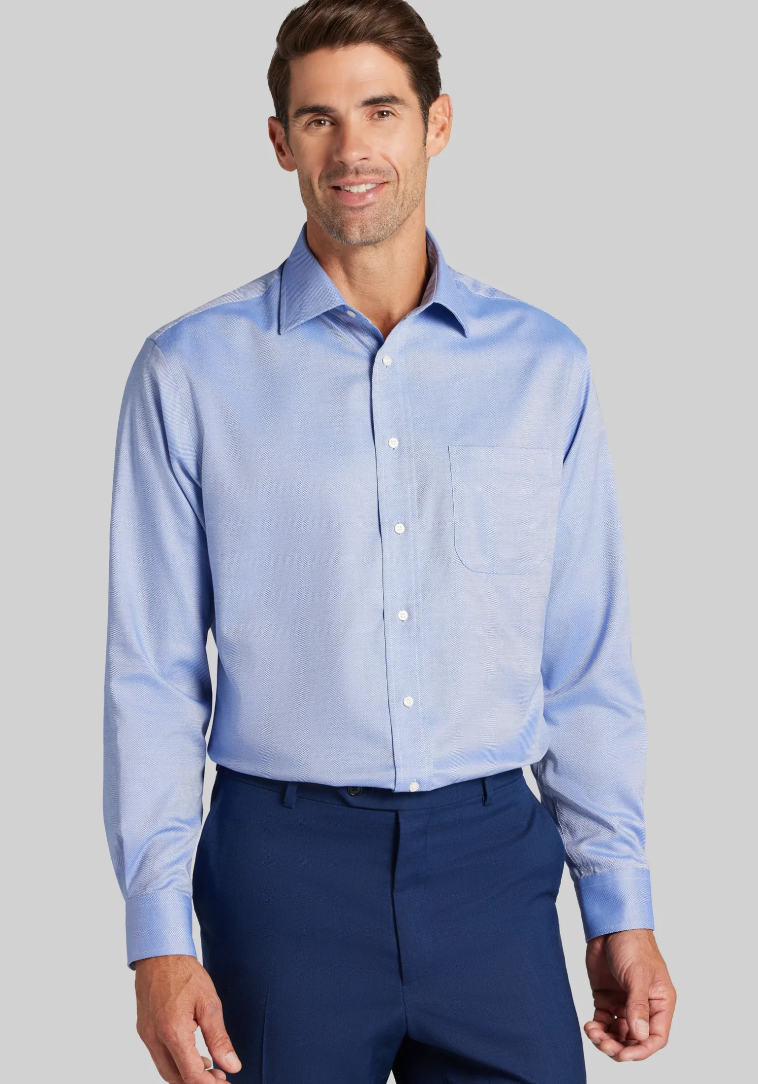 Joseph A. Bank Tailored Fit Spread Collar Dress Shirt - Big & Tall