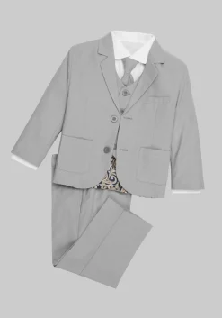 Peanut Butter Collection Joey Safari Linen 5-Piece Toddler Boys Suit Set