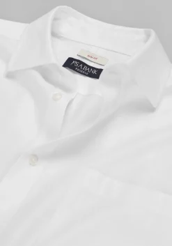 Reserve Collection Slim Fit Spread Collar Herringbone Dress Shirt - Big & Tall