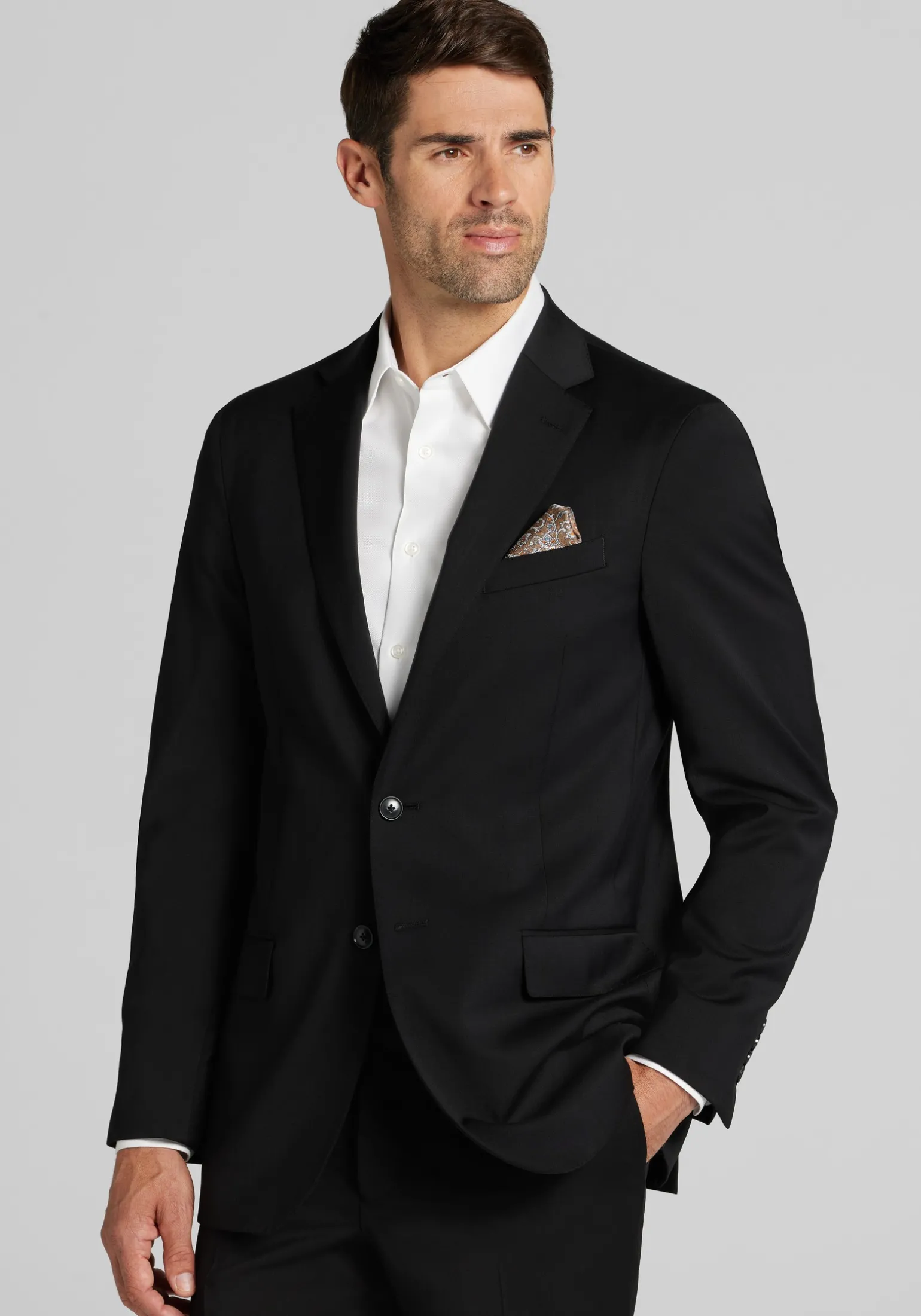 Reserve Collection Tailored Fit 100% Italian Wool Suit Separates Jacket