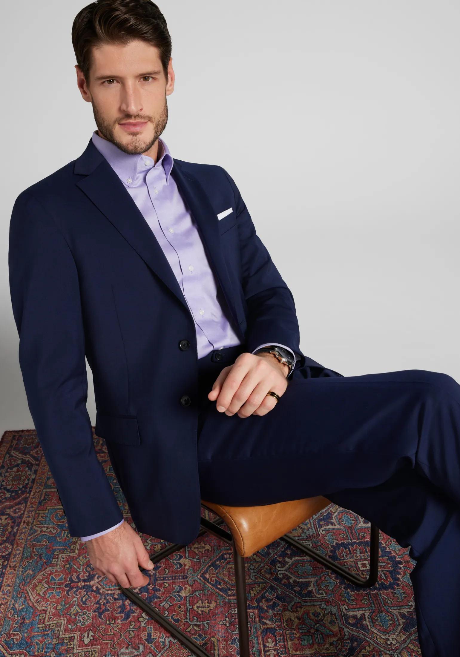 Reserve Collection Tailored Fit 100% Italian Wool Suit Separates Jacket