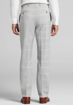 Reserve Collection Tailored Fit Plaid Italian Wool Suit Separates Pants