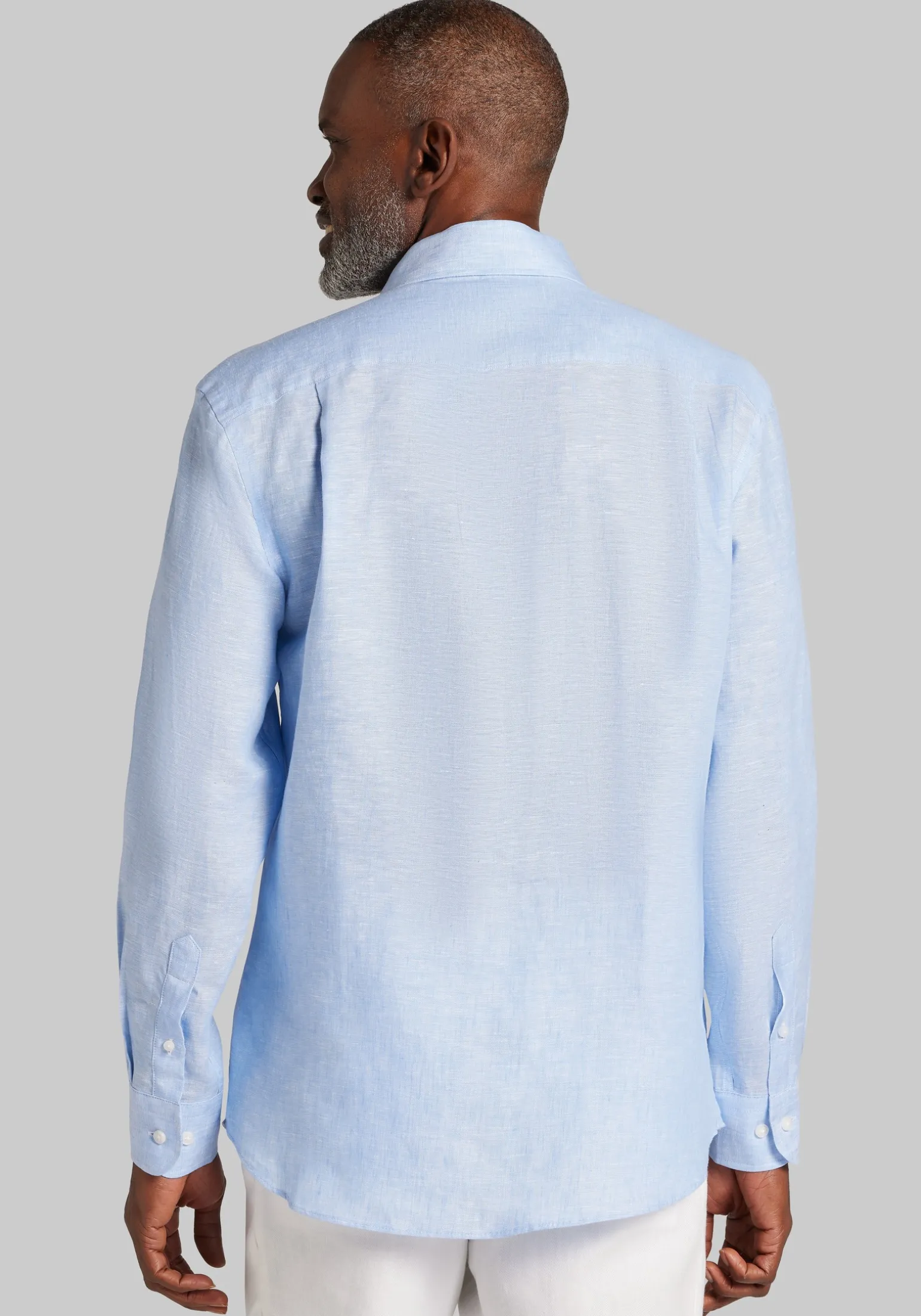 Reserve Collection Tailored Fit Linen Button Up Shirt