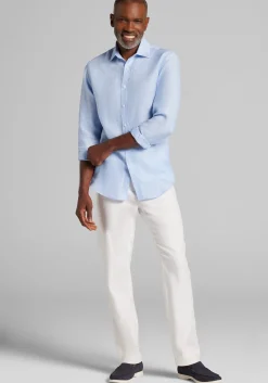 Reserve Collection Tailored Fit Linen Button Up Shirt