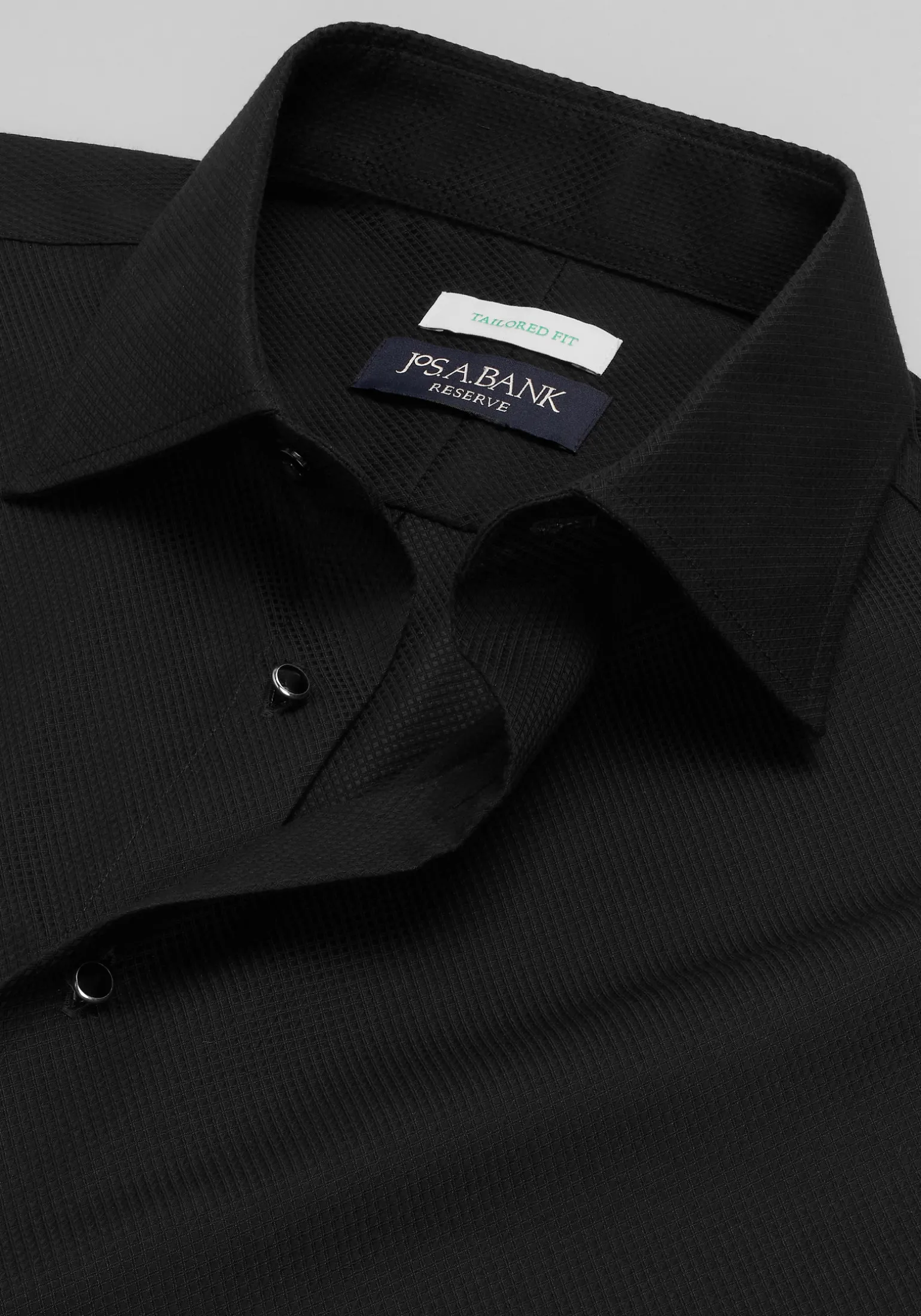Reserve Collection Tailored Fit Textured Formal Dress Shirt