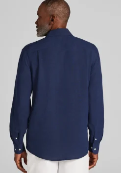 Reserve Collection Tailored Fit Linen Button Up Shirt
