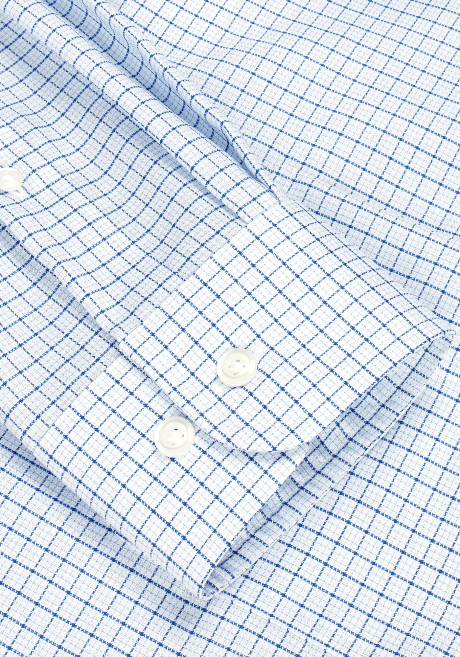 Reserve Collection Tailored Fit Spread Collar Check Dress Shirt