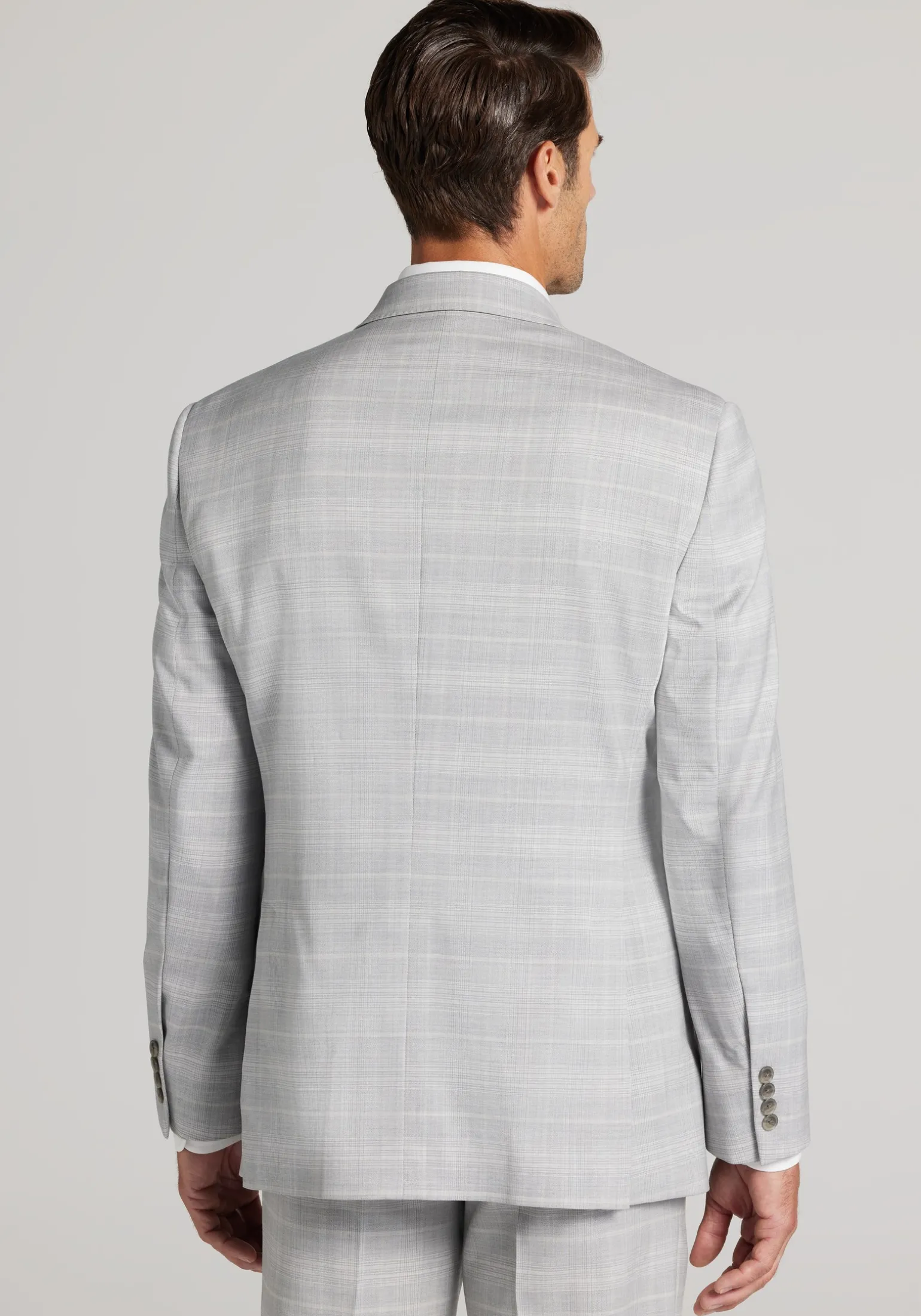 Reserve Collection Tailored Fit Plaid Italian Wool Suit Jacket
